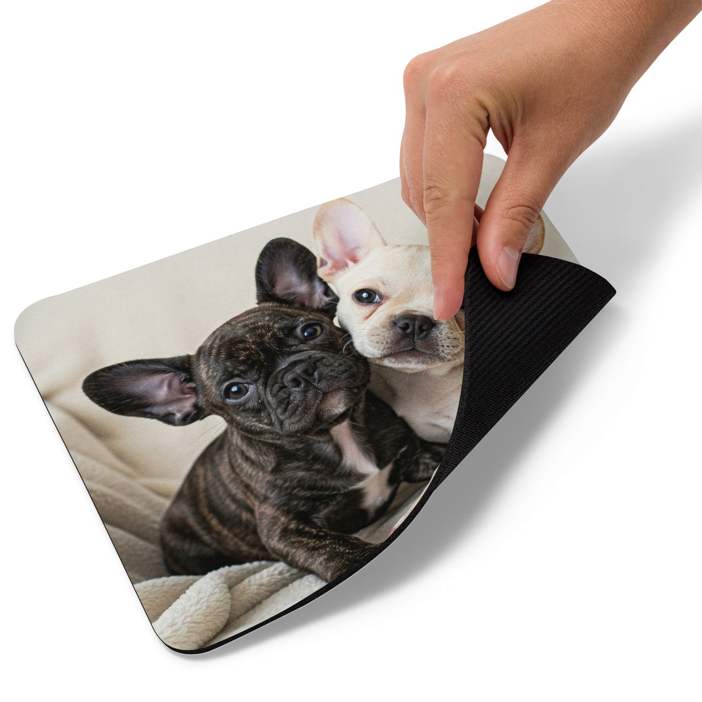 Double Frenchie Mouse Pad