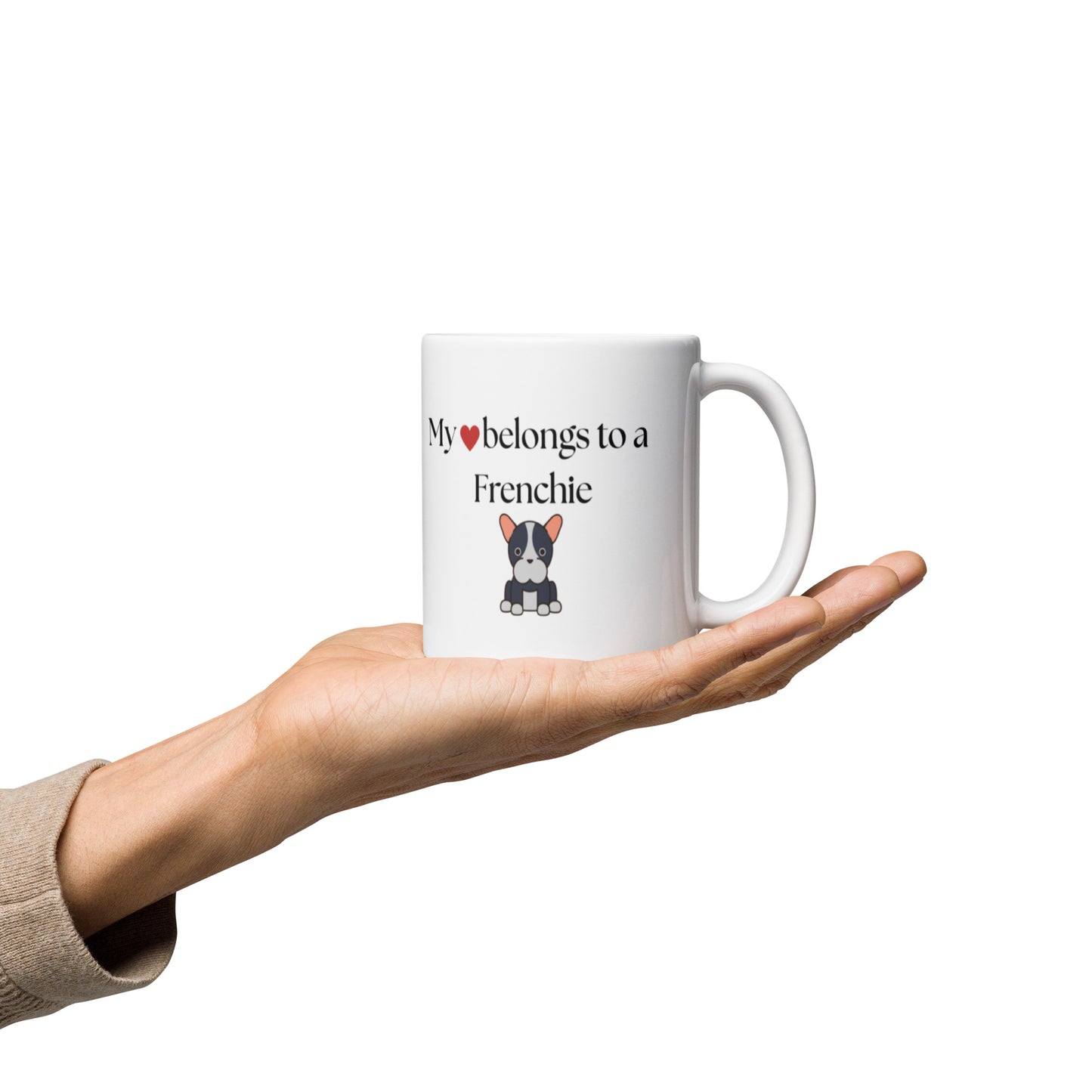 Heart White Glossy Mug