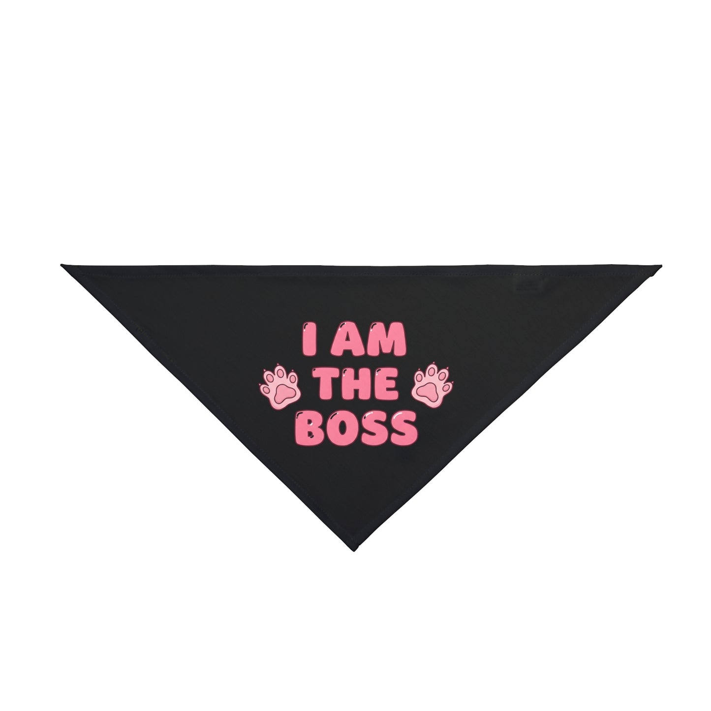 I Am The Boss Frenchie Bandana (Pink)