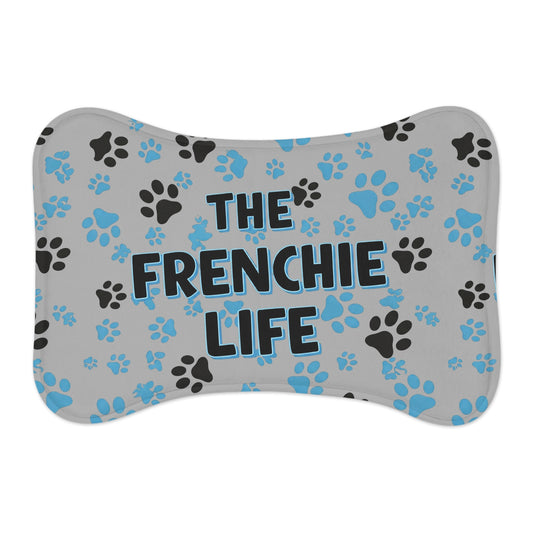 The Frenchie Life Feeding Mat (Blue)