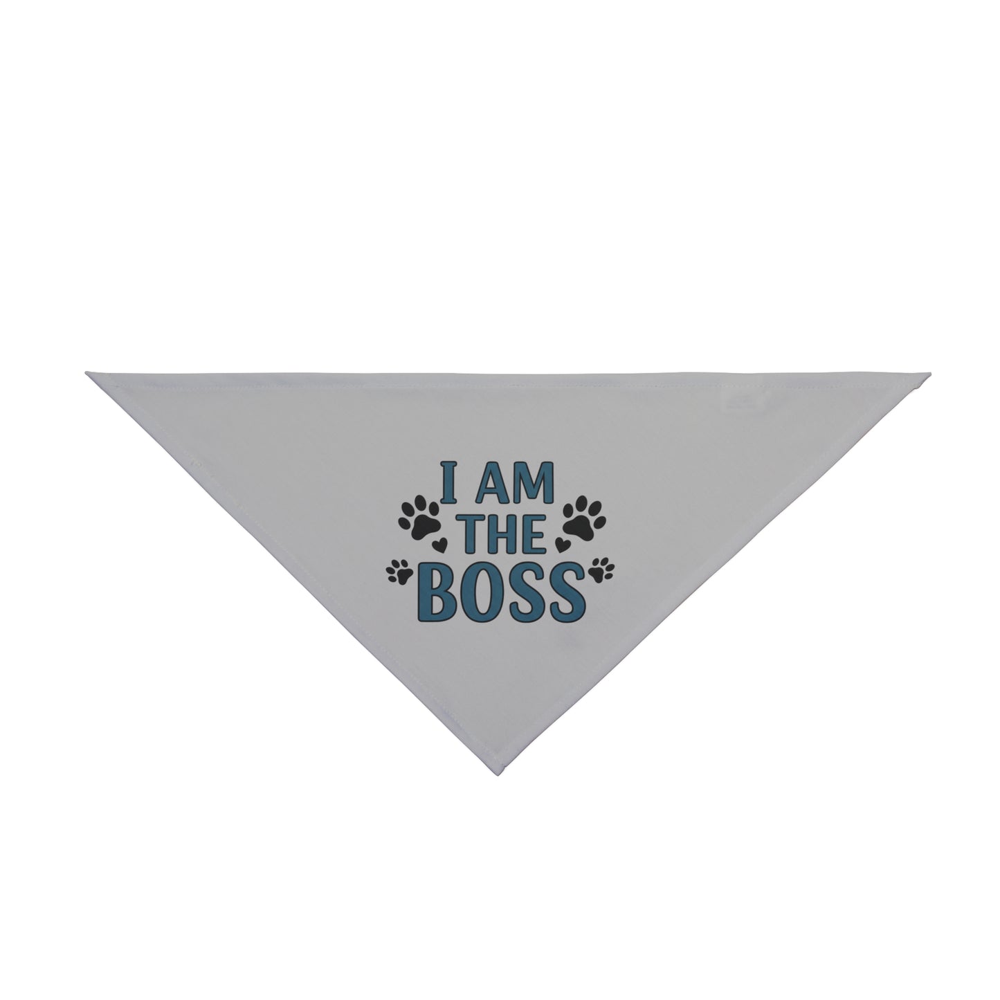 I Am The Boss Frenchie Bandana (Grey)