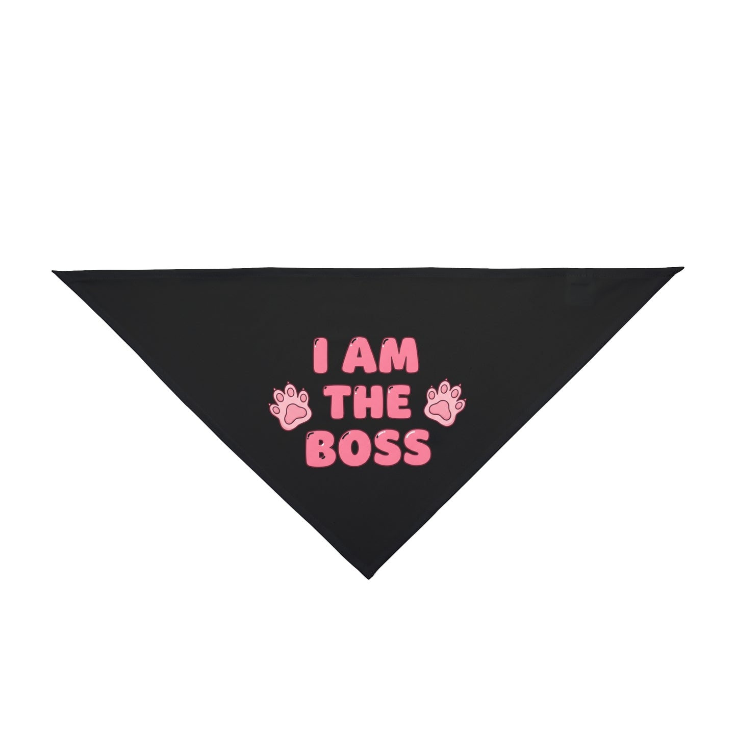 I Am The Boss Frenchie Bandana (Pink)