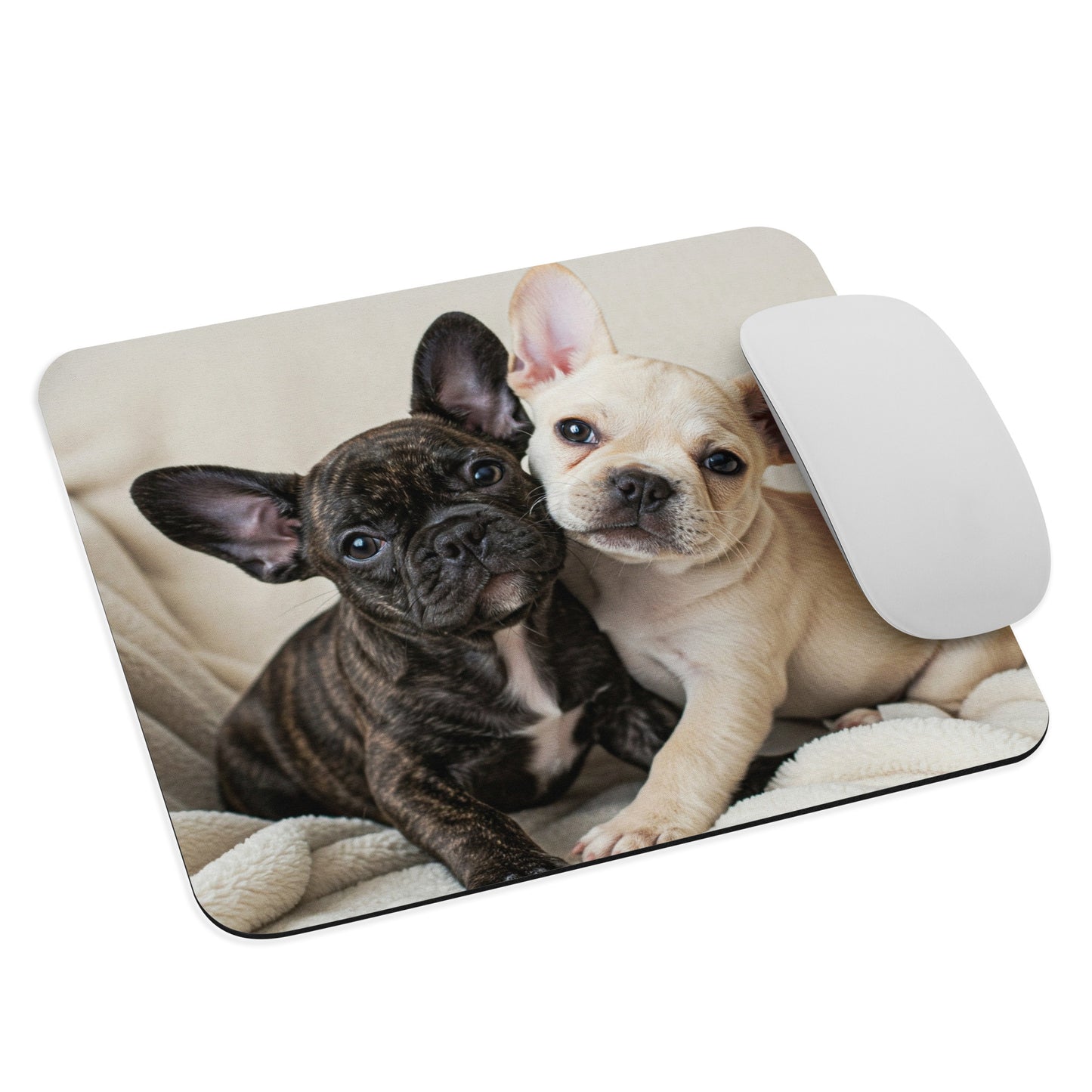 Double Frenchie Mouse Pad