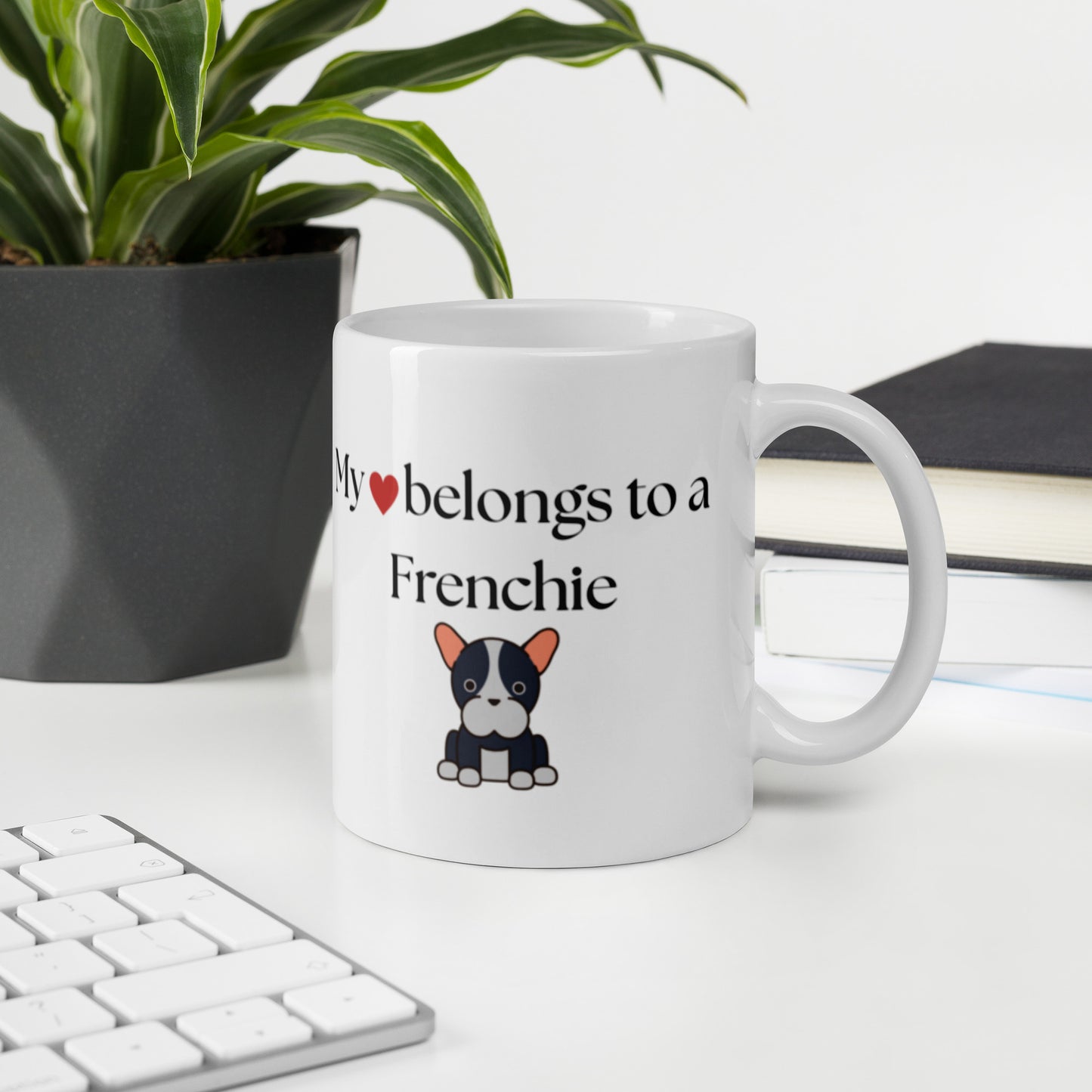 Heart White Glossy Mug