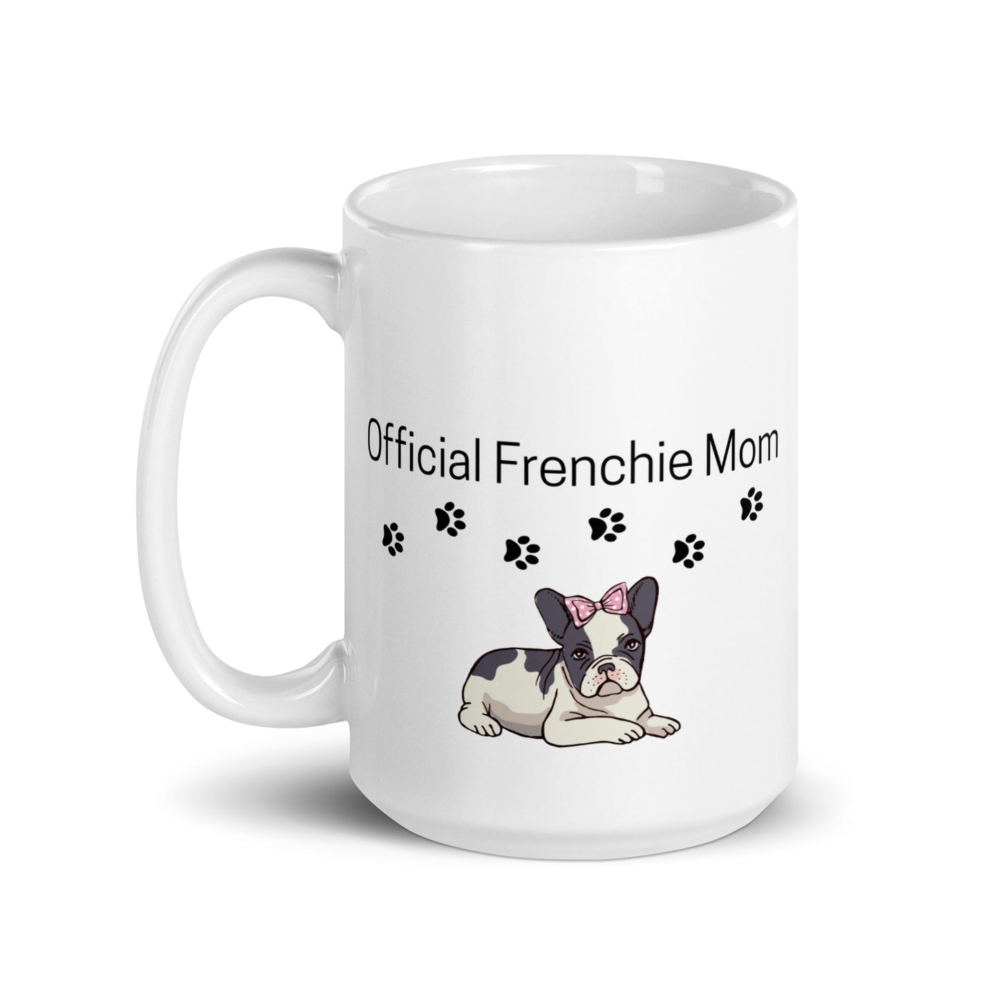 Mom White glossy mug